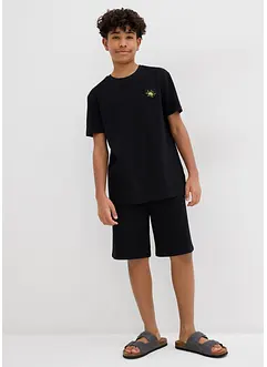 T-skjorte og shorts i økologisk bomull (2-delt sett), bonprix