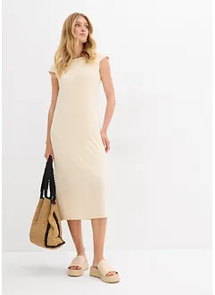 Midikjole i strikket look, bonprix