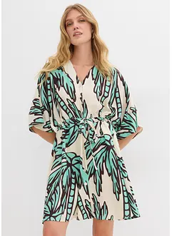 Minikjole i lett viskose med kimono-ermer, bonprix