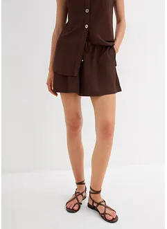 Pull on-shorts i strukturert krepp, bonprix