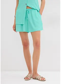 Pull on-shorts i strukturert krepp, bonprix