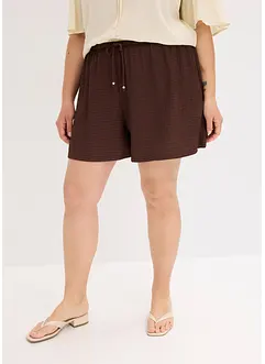 Pull on-shorts i strukturert krepp, bonprix