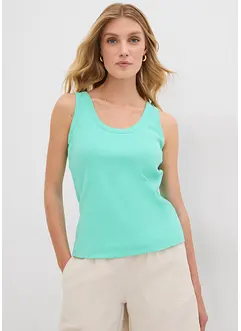 Singlet med økologisk bomull (2-pack), bonprix