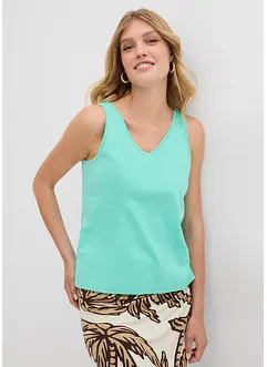 Singlet i 100% økologisk bomull (2-pack), bonprix