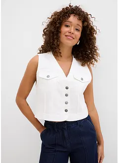 Jeansvest med stretch, bonprix