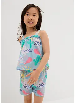 Topp og shorts i 100% økologisk bomull (2-delt sett), bonprix