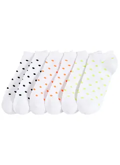 Lave sokker med økologisk bomull (6-pack), bonprix