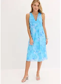 Midikjole med mesh, bonprix