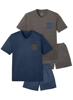 Shorty-pyjamas med bomull (4-delt sett), bonprix