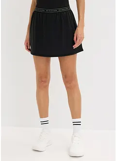 Ultralett treningsskjørt med integrert shorts, bonprix