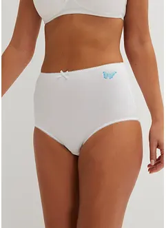 Høy truse med økologisk bomull (3-pack), bonprix