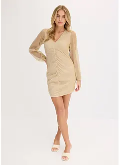 Minikjole med rynking, bonprix