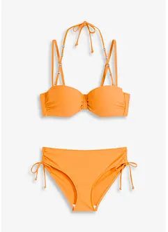 Balconette-bikini med avtagbare halterneck-stropper (2-delt sett), bonprix