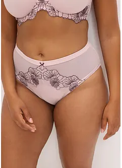 Truse med høy midje og delikat broderi, bonprix