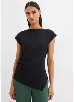 Asymmetrisk topp i behagelig scuba-materiale, bonprix