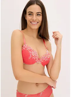 Vattert BH med flerfargede blonder (2-pack), bonprix