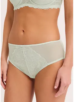 Truse med høy midje og forseggjorte blonder, bonprix