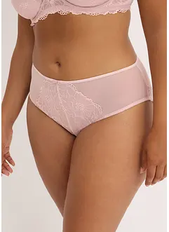 Truse med høy midje og forseggjorte blonder, bonprix