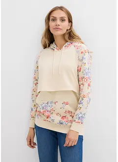 Myk 2-i-1-mamma-/ammesweatshirt med hette, bonprix