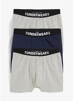 Ettersittende boksershorts (3-pack), bonprix