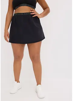 Ultralett treningsskjørt med integrert shorts, bonprix