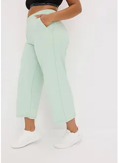 Behagelig capri-treningsbukse med vide ben, bonprix