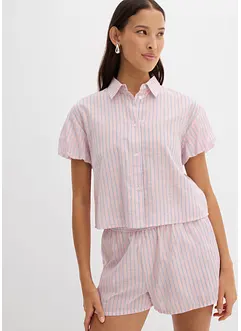 Kortermet bluse av 100% bomull, bonprix