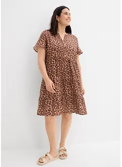 Kjole i myk musselin, bonprix