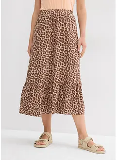 Jerseyskjørt av viskosemiks, bonprix