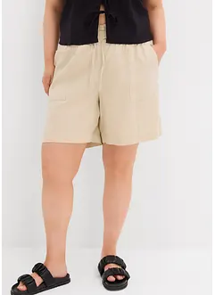Shorts med lin, bonprix