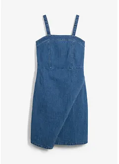 Denimkjole i omslagsstil, bonprix