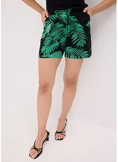Shorts med print av lett viskose, bonprix
