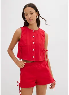 Twill-vest av elastisk miks av økologisk bomull, bonprix