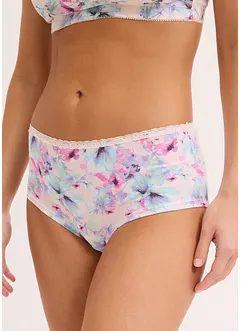 Truse med økologisk bomull og høy midje (4-pack), bonprix