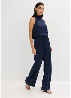 Jumpsuit i strukturert sateng, bonprix
