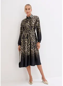 Skjortekjole i sateng, bonprix