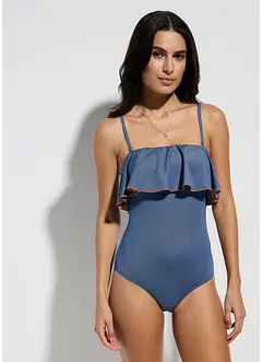 Bandeau-badedrakt i jeans look, bonprix