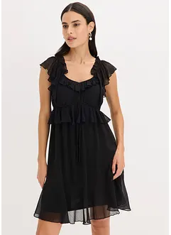 Chiffonkjole i A-modell, bonprix