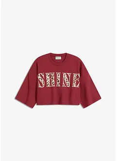 Kort T-skjorte i 100% økologisk bomull, bonprix