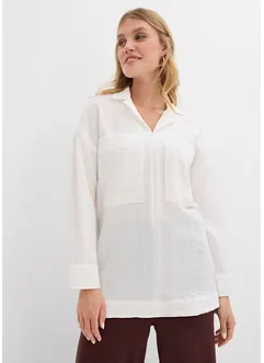 Skjortebluse i lett viskosemiks, bonprix