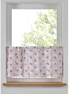Gardinkappe av økologisk bomull med blomsterprint, bonprix