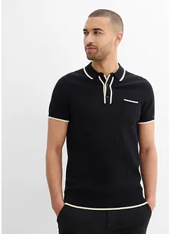 Poloskjorte med kontrastfargede detaljer, bonprix