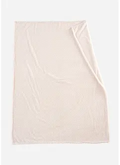 Mykt fleecepledd i materiale med bikakestruktur, bonprix