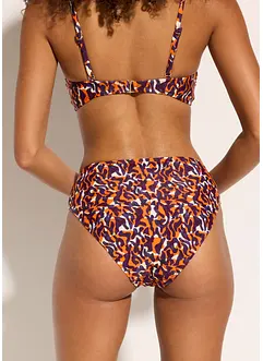 High Waist-bikinitruse med høy benskjæring, bonprix