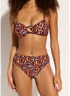 High Waist-bikinitruse med høy benskjæring, bonprix