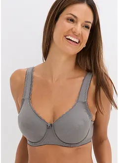 BH med bøyle og økologisk bomull (3-pack), bonprix