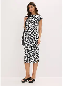 Kjole med rynket effekt, bonprix