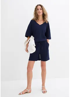 Shorts i strukturmateriale av 100% bomull, bonprix