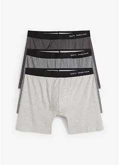 Boxershorts i figurnær modell, middels lengde (3-pack, bonprix