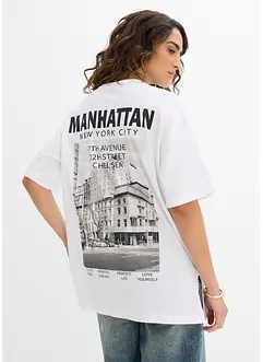Oversized topp i 100% økologisk bomull, bonprix